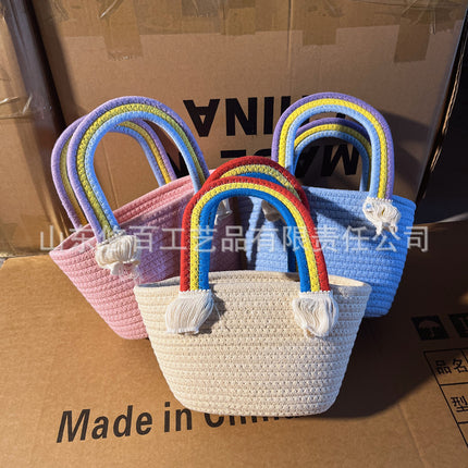 Handmade Cotton Woven Bag / Sac Coton Tressé Main