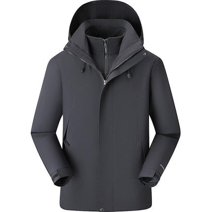 Autumn and Winter Three-In-One Jacket, Custom-Made Removable Liner Jacket, Custom-Made Corporate Workwear, Anti-Scratch and Wear-Resistant Workwear
