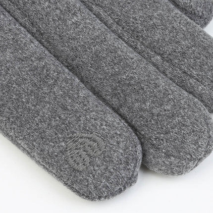 Autumn and Winter Warm Gloves Women's fleece-lined Thickened Hair Mouth Outdoor Riding Driving Sports Touch Screen Velvet Gloves Women