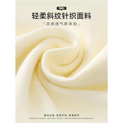 A Little Summer Catering Round Neck T-Shirt Milk Tea Hot Pot Restaurant Supermarket Service Staff Uniform Short-Sleeved Printed Logo