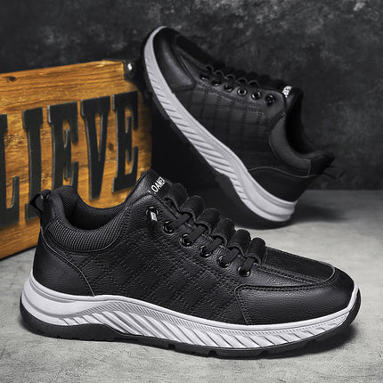 Casual Sports Leather Shoes Men's 2025 New Soft Sole Non-Slip Wear-Resistant Lightweight Fashionable Breathable Forrest Gump Shoes sneaker