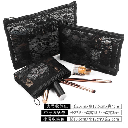 Mesh cosmetic bag suit portable mini South Korea travel cute storage simple wash storage cosmetic bag