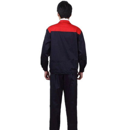 Autumn and winter long-sleeved overalls suit men's and women's labor protection clothing jacket workers workshop tooling large size maintenance clothing tooling,