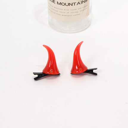 Cute Devil Horn Hairband New Halloween Day Dress Up Headwear Red Horn Hairpin COS Hair Accessories Cross Border