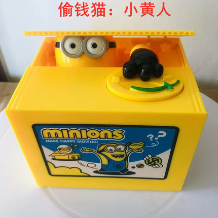 Cute creative money cat piggy bank children's toys greedy cat electric piggy bank stealing cat piggy bank coins