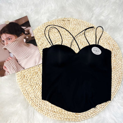 American-Style Sports Camisole for Women, Summer Outerwear with Built-In Bra Pads, Beautiful Back, Integrated Base Short Top