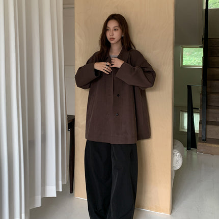 Sixi Functional Balloon Pants Light Oxygen Stereo Silhouette Casual Pants Women's Loose Curved Black Cargo Pants