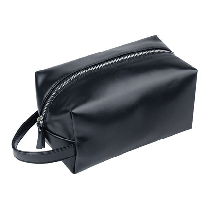 Cross-Border Travel Large-Capacity Pu Leather Makeup and Toiletry Storage Bag Retro Crazy Horse Leather Waterproof Handbag Niche High-End