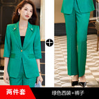 Green suit 8135 green pants / S