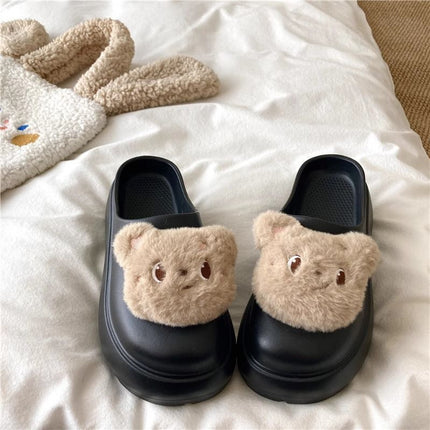 2026 Summer Hot-Selling Sweet Style Closed-Toe Half-Slip Sandals for Home and Outdoor Wear, Korean Version, Wear-Resistant, Non-Slip, Silent, High-Heeled, Height-Increasing