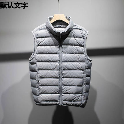 fleece-lined Cotton Horse Clip Men's Fashionable Lightweight Plus Size Plus Size Men's Vest Winter Vest Shoulder Waiver Outer Wear Vest