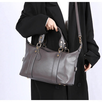 2025 Women's Bag Large Capacity Commuter Handbag New Women's Bag Versatile Pure Color Soft Surface Pillow Bag Women's Crossbody Bag