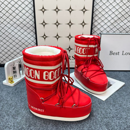 Celebrity Style Thick-Soled Colorful Moon Boots 2025 Winter New Long Ski Boots Warm Anti-Ski Boots for Women