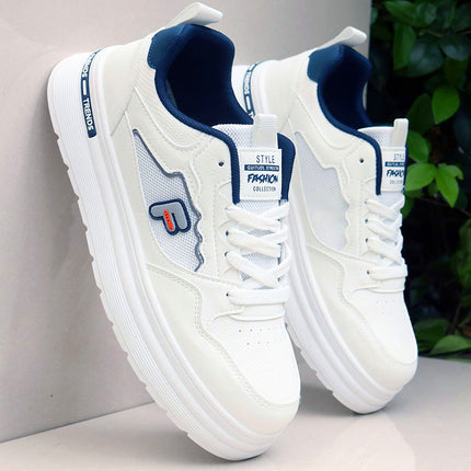 Brand Men's Shoes Summer Breathable Mesh Panel Shoes Sports Shoes Men's 2025 New Casual Shoes Men's White Shoes