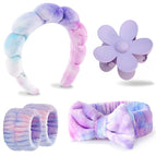 Tie-dye-petal clip five-piece set (opp bag)