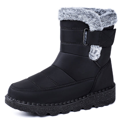 Women's Shoes with Plush Lining and Thickened Cotton Boots, Cross-Border Temu Height-Increasing Thick-Soled Cotton Shoes, Large Size Winter Polyurethane Women's Boots