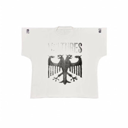 Yeezy Kanye Kanye American High Street Vultures Surrounding Joint Ware High Street ins Men's and Women's Short Sleeve T-Shirt
