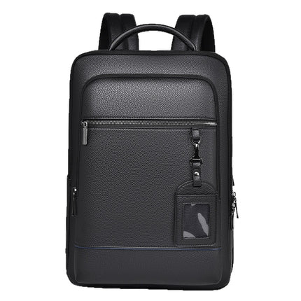 Men's Backpack Simple Cross-Border New Business Pu Water-Repellent Laptop Bag Large Capacity Backpack