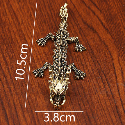 Alloy 3D Three-dimensional Activity Dragon Home Office Desktop Antique Dragon Jewelry Chinese Dragon Handle Metal Crafts