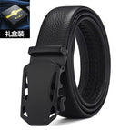 Pure black sports car belt [gift box] / 120cm