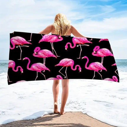 Cross-border Beach Towel Quick-drying Absorbent Beach Towel Microfiber Digital Printing Bath Towel Adult Amazon Plus