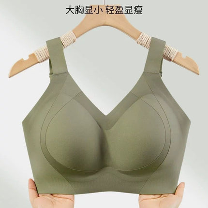 plus size Adjustable Upper-support Underwear Anti-sagging Large Chest Small Bra Full Cup Non-marking Comfortable Bra