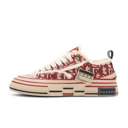 Wu Jianhao's Same Style Thick-Soled Beggar Shoes, High Version Men's Shoes 2023 New Retro Men's and Women's Canvas Shoes Putian