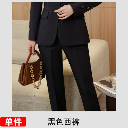 In-Stock High-Quality Autumn and Winter New Style Suit Set for Women, Professional Attire for Front Desk Managers, White-Collar Interview Workwear, Formal Wear