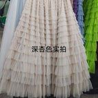 Dark apricot / M (17 rows of skirt length 85cm wide)
