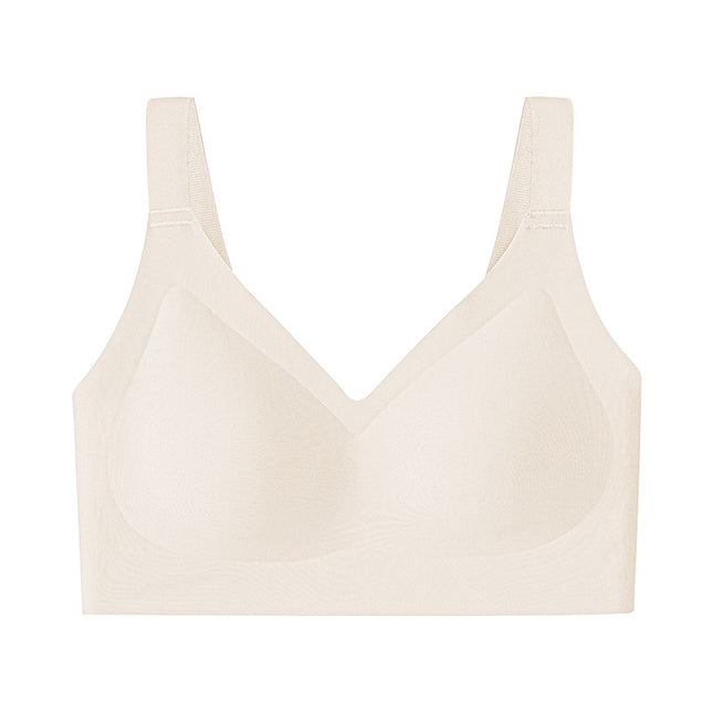 Plus-Size Seamless Bra for Women, Thin Style, Minimizes Large Bust, Anti-Sagging, Wireless Full-Cup Bra