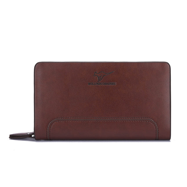 Cross-border New Men's Handbag Men's Casual Multifunctional Men's Soft Clutch Bag Mobile Phone Bag Clutch Bag Foreign Trade