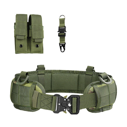Cross-Border Cobra Buckle Tactical Waist Belt Set Outdoor Multi-Functional Nylon Quick-Release Belt Real-Life Cs Outer Belt