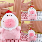 Bead chain style / Light pink chick hat capibala