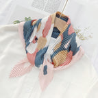 L024-133-02 snow bud / 70cm wrinkled square towel