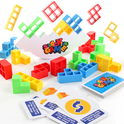Children's Educational early education Russian jengle balance building blocks jengle rocking music parent-child interactive board game toys