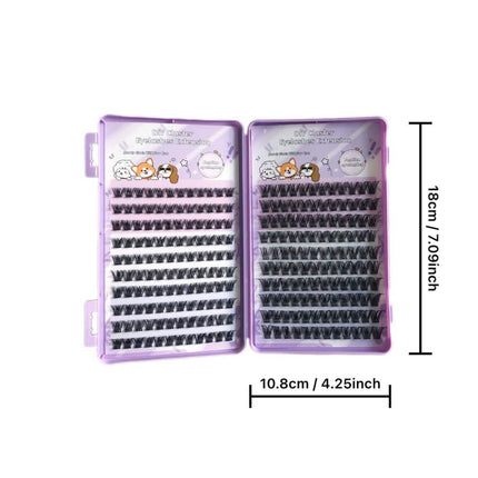 DIY Self-Grafting Set 20 Rows Mj89 Amazon European and American Thick Hot Style New Single Cluster Cross-Border False Eyelashes