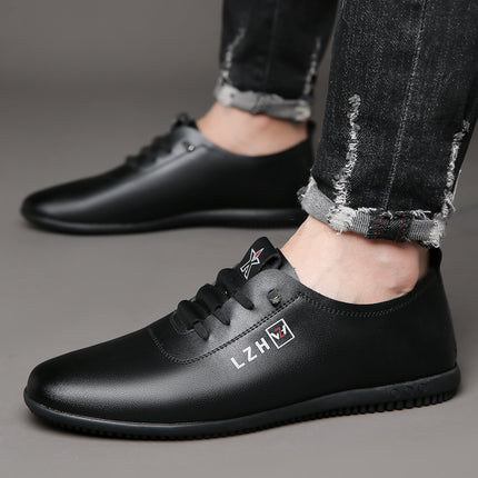 Summer Slip-on Breathable White Shoes Men's All-match Casual Soft Bottom Driving Shoes Lightweight Bean Shoes Soft Top Men's Shoes