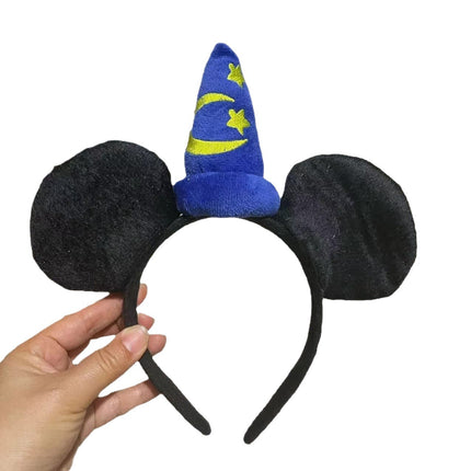Sequin Bow Headband Paradise Princess Minnie Mickey Mickey Mouse Hair Clamp Headband Adult Children Photo Hair Accessories