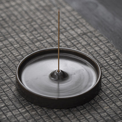 New creative thread incense holder incense tray Candlestick indoor incense burner ceramic home decoration plate incense agarwood sandalwood