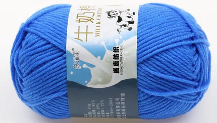 Five-Strand Milk Cotton Wool Ball Wholesale Medium Thick Thread Crochet Doll Shoes Scarf Handmade DIY Knitting Material Package