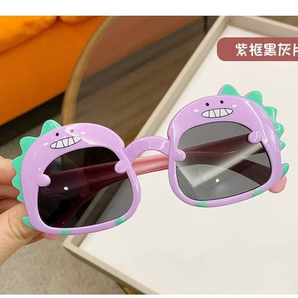Children's Glasses Baby Sunglasses New Cute Little Dinosaur Cartoon Sunglasses Sun Visors Trendy Boys and Girls Sunglasses