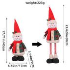 L3-34 red and green plaid telescopic snowman