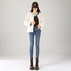 Retro single style nine-point pants / 25