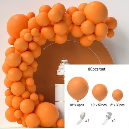 Cross-Border Amazon Macaron Solid Color Balloon Package Wedding Birthday Arrangement Balloon Party Solid Color Matte Set