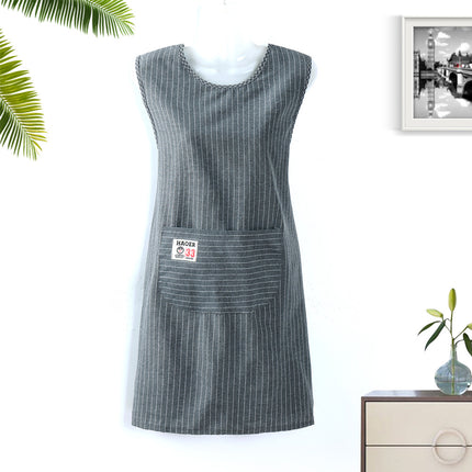 Apron women's Kitchen home sleeveless work modern simple oil-proof home Japanese style women's apron new wholesale