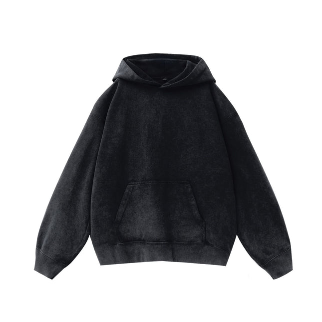 Vintage Distressed Hooded Sweatshirt 2025 Cross-Border Popular Spring and Autumn Men's Hoodie Trendy Brand Sweatshirt Can Be Printed