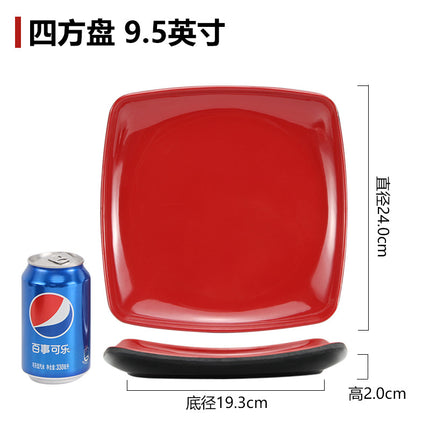 Black and Red Noodle Restaurant Special Bowl Beef Noodle Bowl Commercial Melamine Ramen Bowl Soybean Milk Wonton Porridge Bowl Breakfast Bowl Plastic Bowl