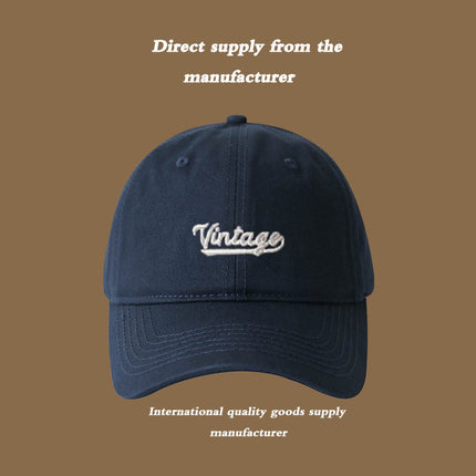 Duck Tongue Hat Women's Baseball Cap 2025 Spring and Summer New Hard Top Wide Big Brim Big Face Shown Face Small Deep Top Deepening