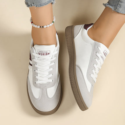 Amazon Retro German Training Shoes for Women 2025 Spring New Lace-Up Fashion Casual Sports Shoes Thick-Soled Sneakers Export