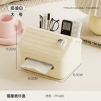 Snow House Tissue Box Cream White-Large